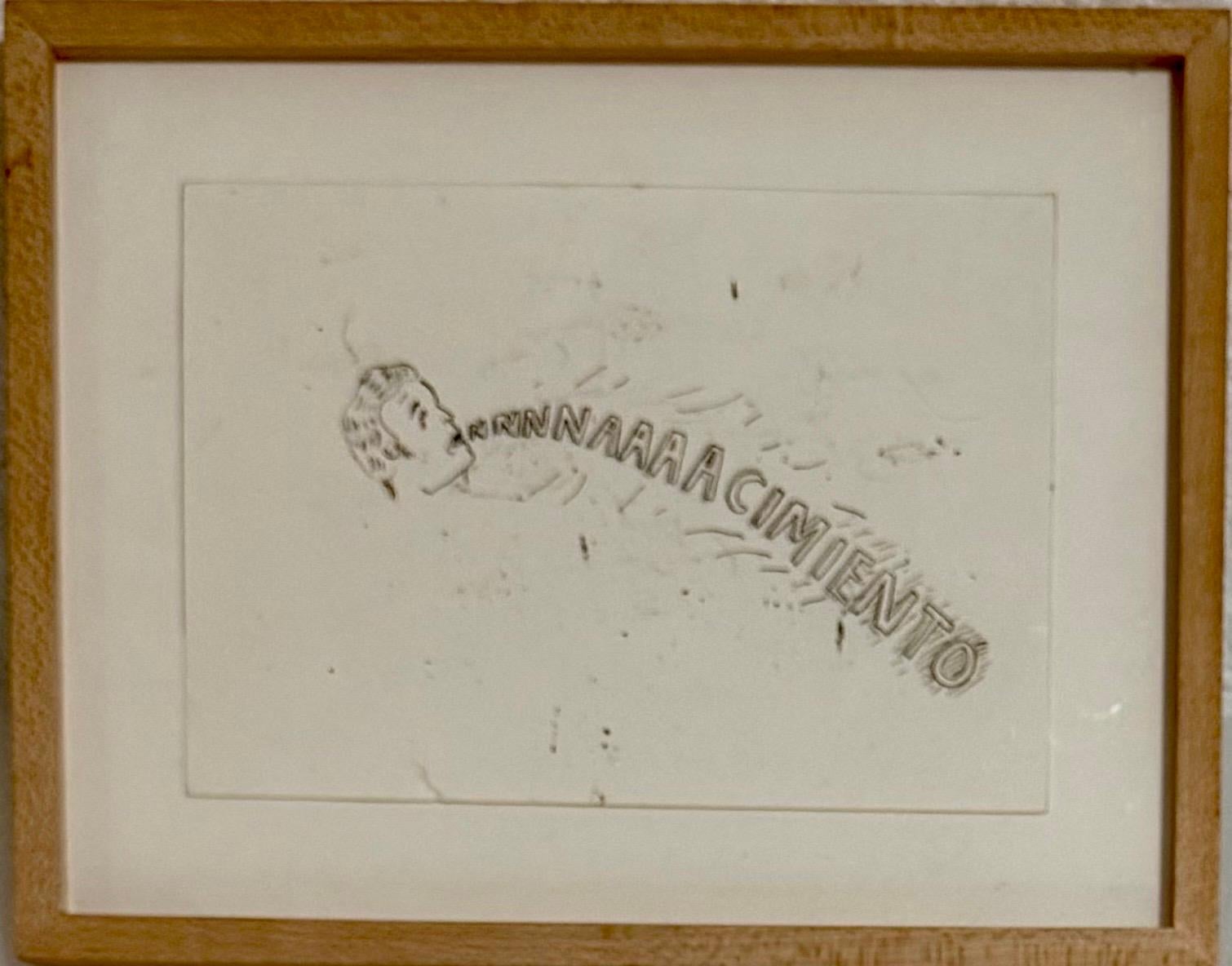 Art latino-américain Dessin à l'encre Mario Perez Nachimiento Argentine Moderniste en vente 2