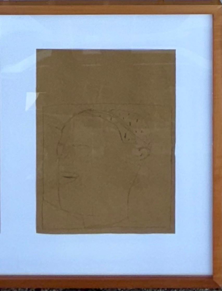 Nuba 1981 Graphit-Zeichnung auf braunem Papier James Brown Galerie Bernd Kluser im Angebot 7