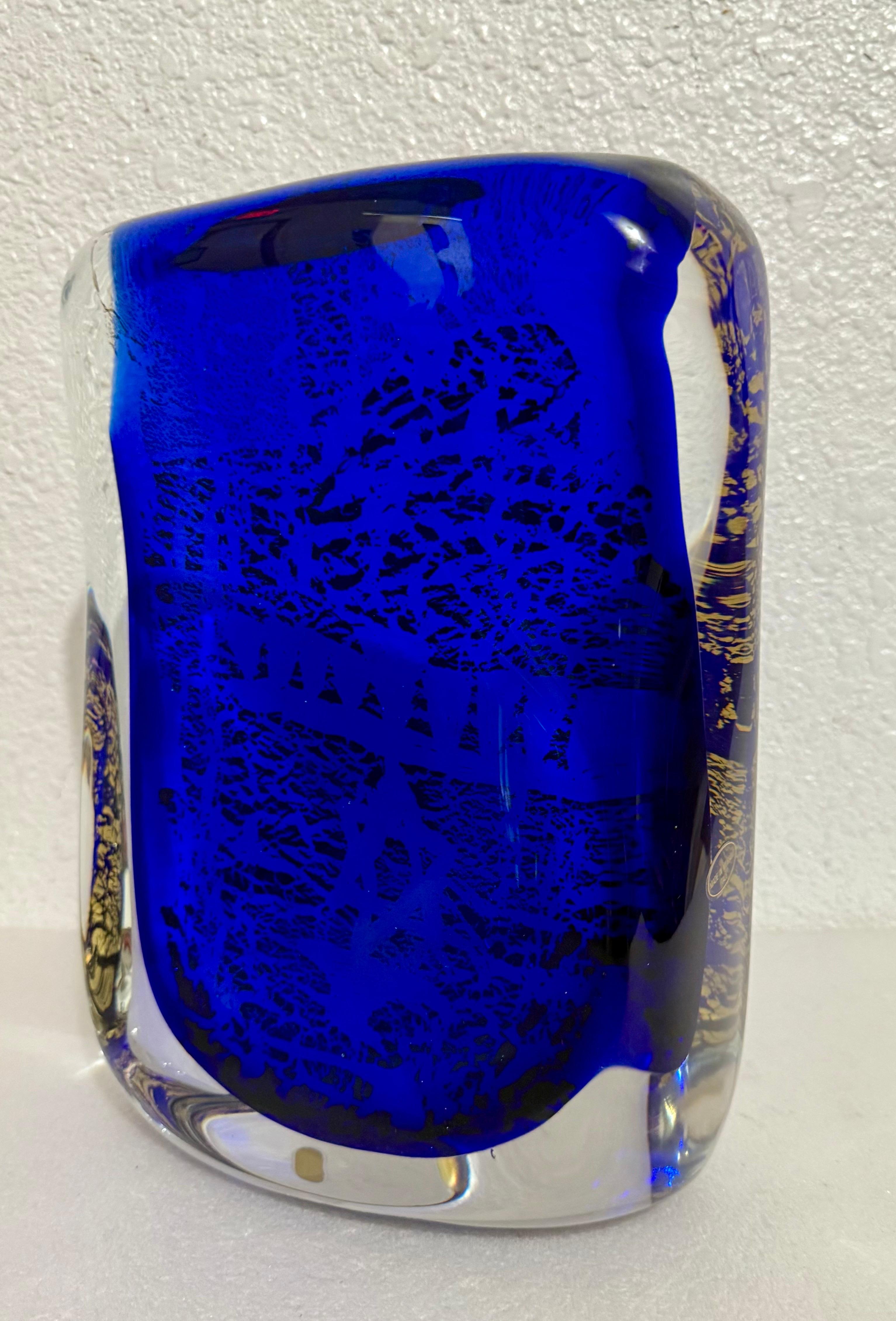 Large Rare Signoretto Murano Glass Aventurine Menorah Italian Sculpture Judaica For Sale 8