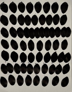 Francisca Sutil Mute Series Black Ink Painting Abstract Composition Chilean 2010