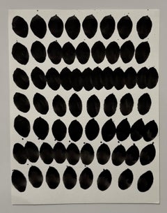 Francisca Sutil Mute Series Black Ink Painting Abstract Composition Chilean 2010