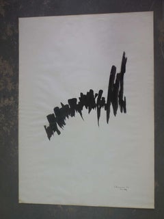 Großes Gemälde ohne Titel (Schule für eine Skulptur)