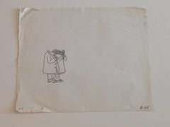 Original Pencil Drawing from PIERRE, "I DONT CARE" (CBS 1970s)