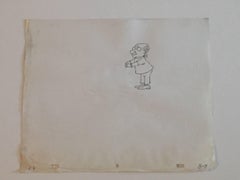 Original Pencil Drawing from PIERRE, "I DONT CARE" (CBS 1970s)