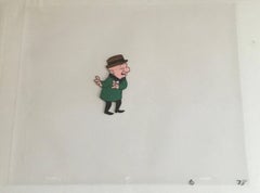 Mr. Magoo Original Vintage Animación Cel Dibujo a Mano Pintura