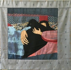 "Morning Tears The Autumn Night" Applique Tapestry Wall Hanging