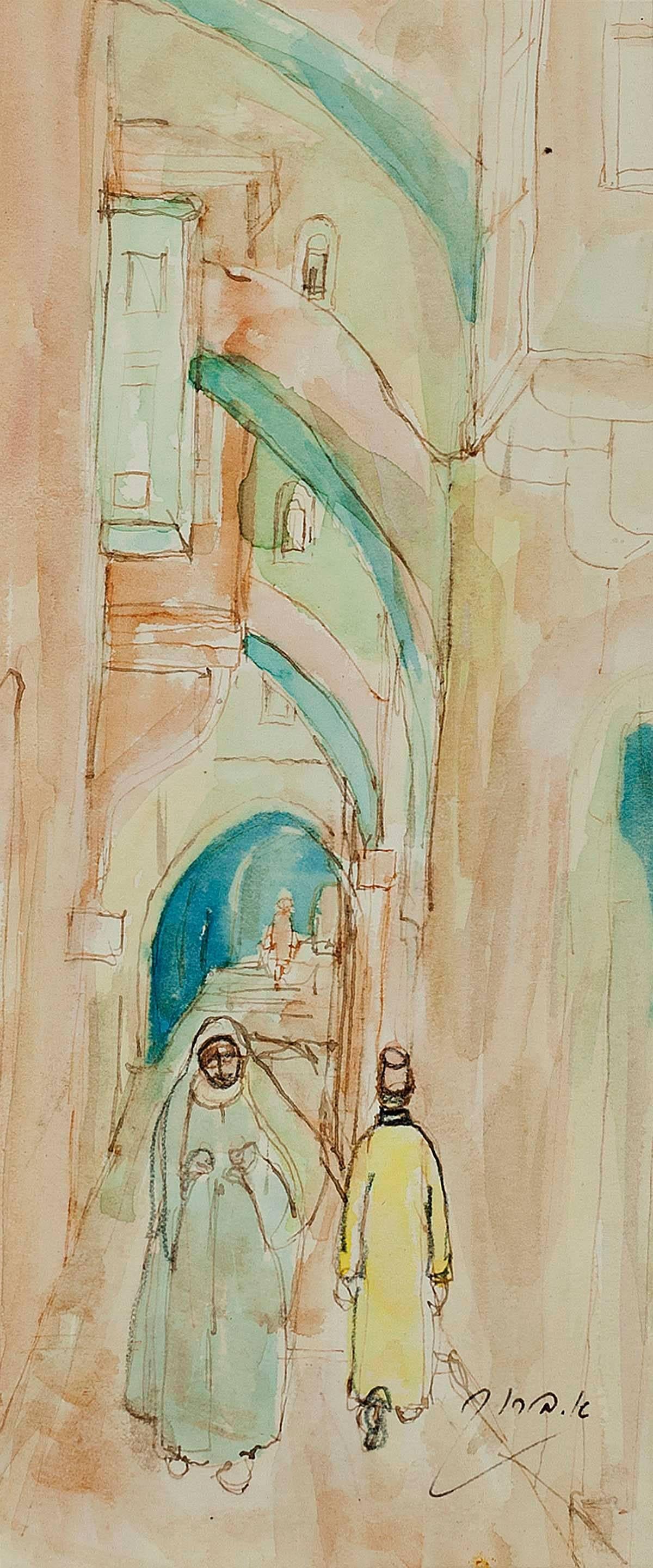 Bajo los Arcos, Calles de Jerusalén - Art de Unknown