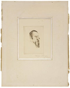 Rabbi (Étude), eau-forte sur papier