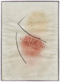 Dibujo abstracto modernista italiano, líneas gestuales