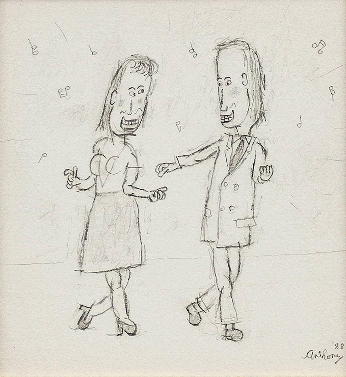 Dance with Me, William Anthony Caricature Drawing 2