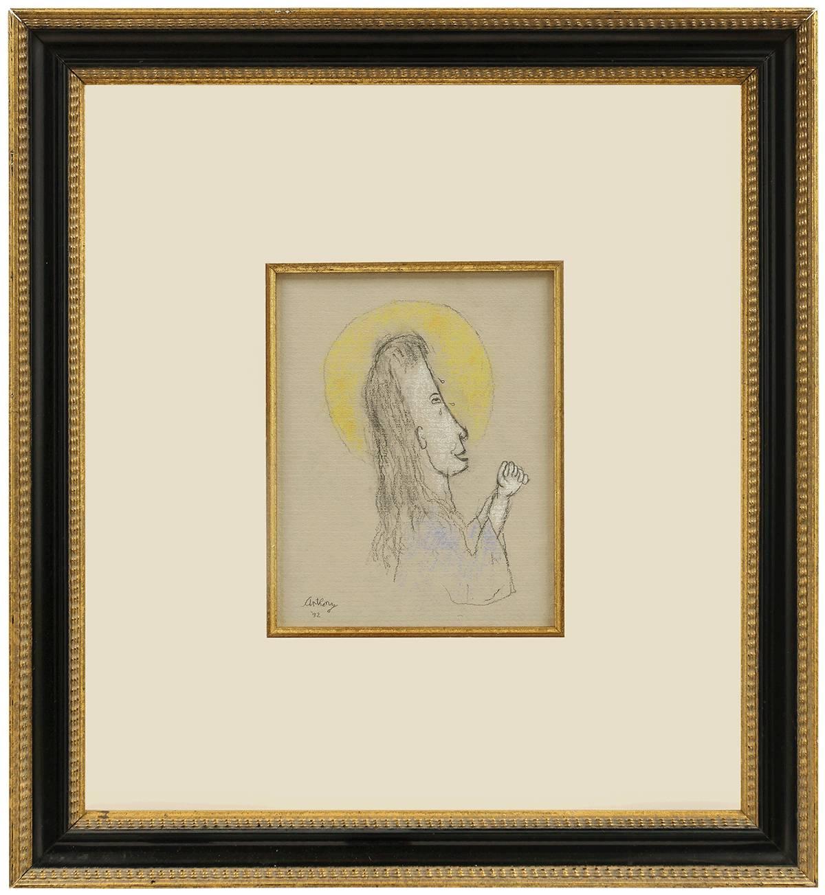 Woman in Prayer Pose - Art by William Anthony