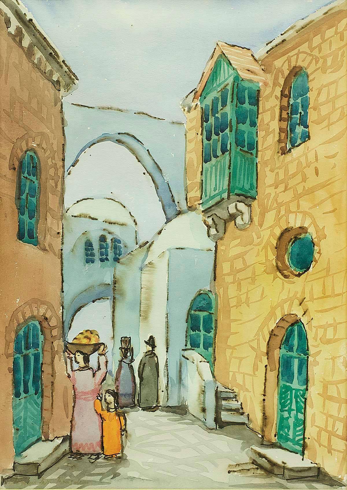 jerusalem watercolor painting