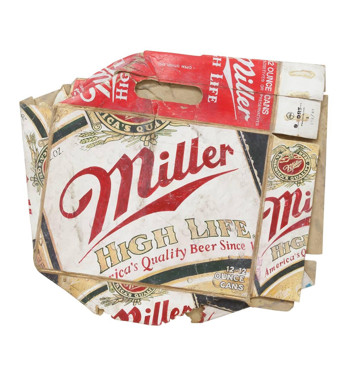 Miller High Life, Trompe L'Oeil Hyperrealism Decay Art For Sale 1