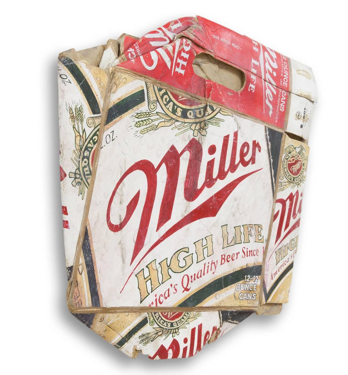 Miller High Life, Trompe L'Oeil Hyperrealism Decay Art For Sale 2