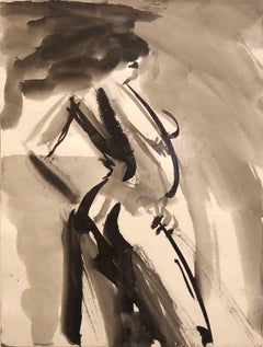 Abstract Figure Study of a Nude Woman Oil Painting