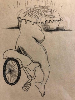 Collaborative Contemporary Surrealist Cartoon Drawing Humphrey + Coates