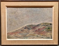 Senza titolo, Paesaggio astratto solitario Pittura ad olio espressionista italiana