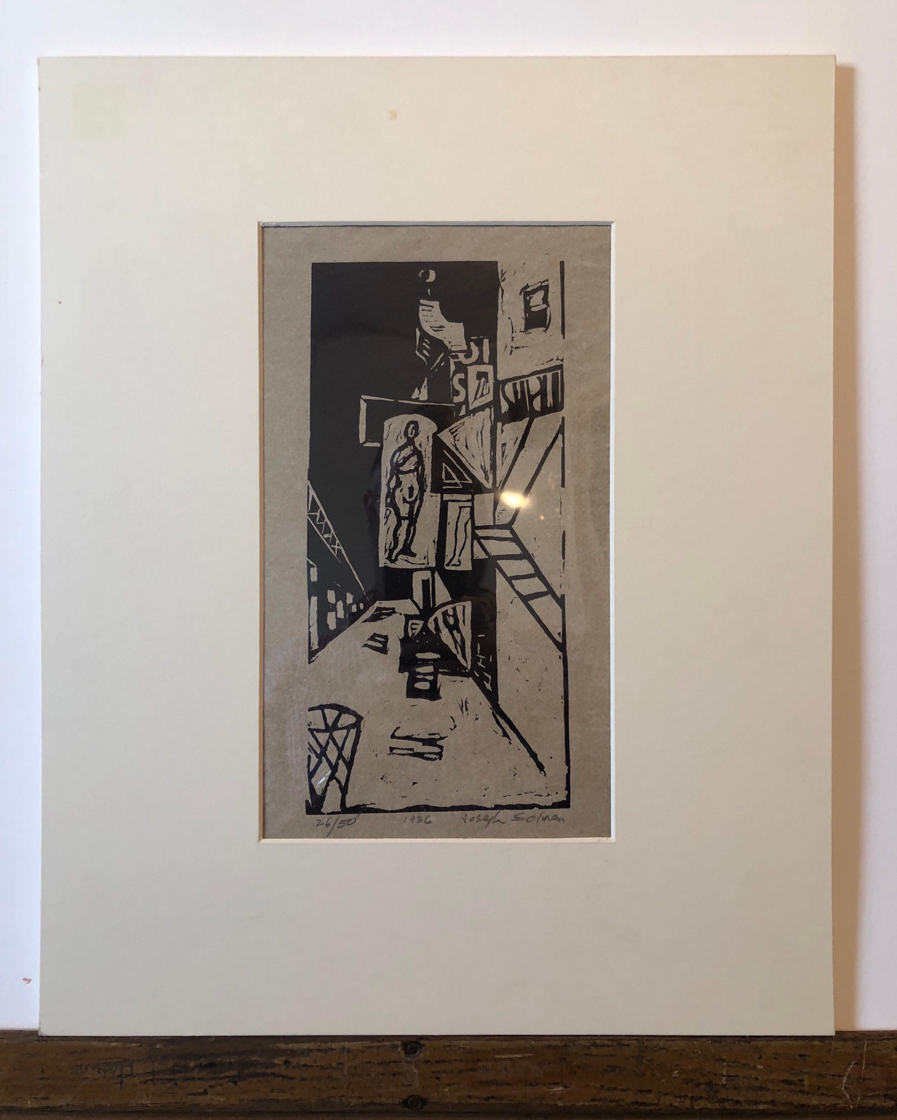 Impression sur bois Venus of 23rd St. Skid Row, NYC Great Depression WPA, 1936 en vente 3