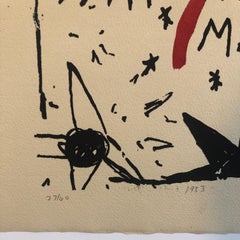 Abstract Expressionist Watercolor Painting Woodblock Political Poster Mel King