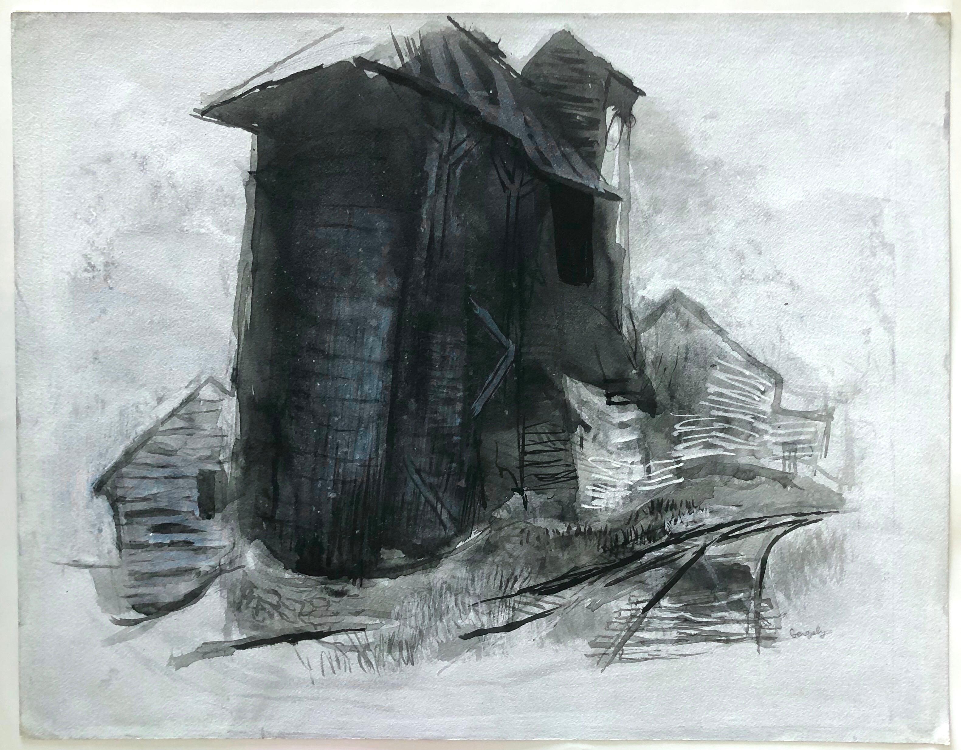 New Paltz, 1970 Antico ritrovato.
Medium: Acquerello, Gouache
Superficie: carta
Paese: Stati Uniti


Illustrazione in bianco e nero di un paesaggio con cascina (vecchio fienile).

TIBOR GERGELY
Budapest, Ungheria, nato nel 1900, morto nel 1978
Tibor