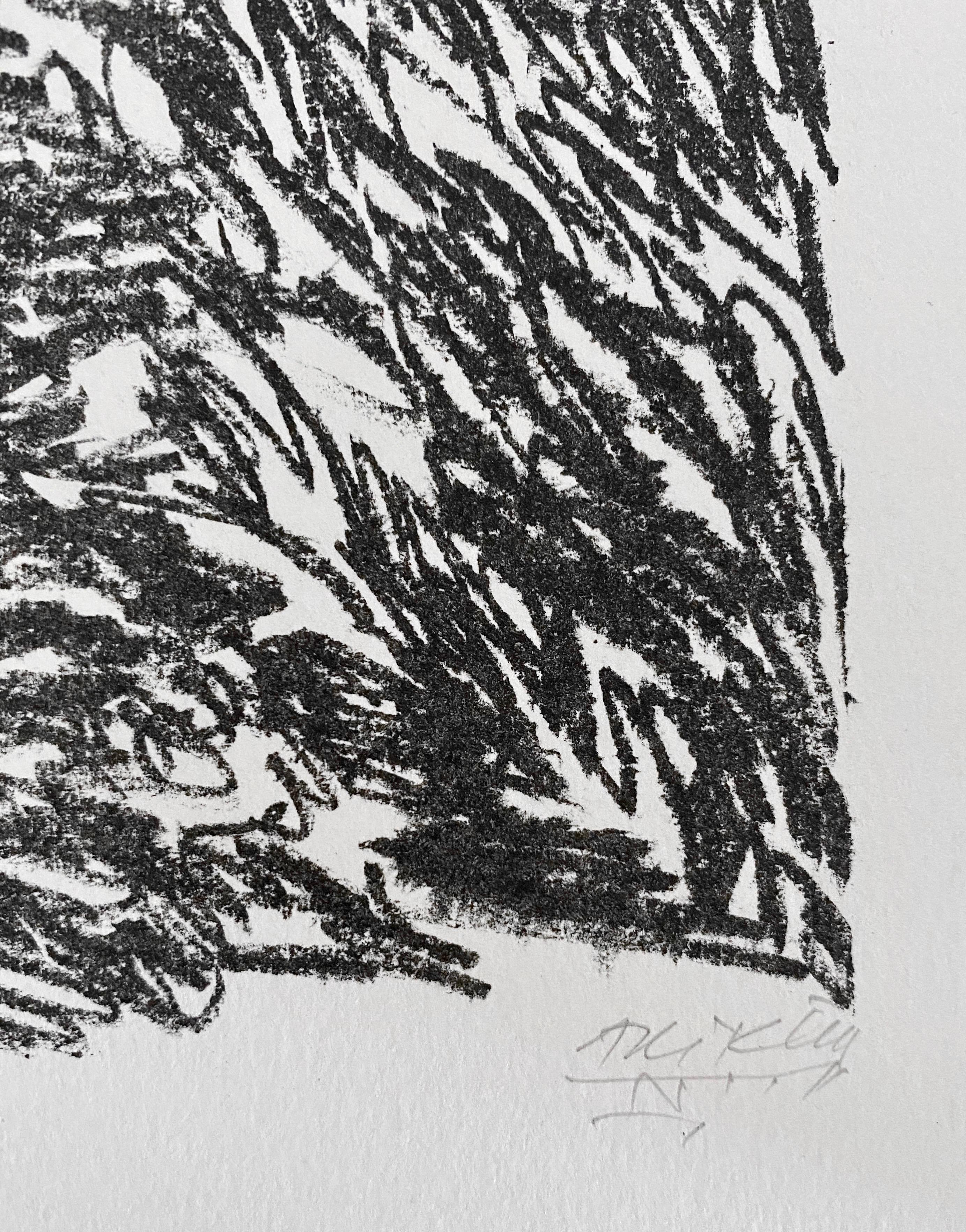 Avigdor Arikha Modernist Israeli Lithograph Jerusalem Landscape Bezalel School For Sale 5