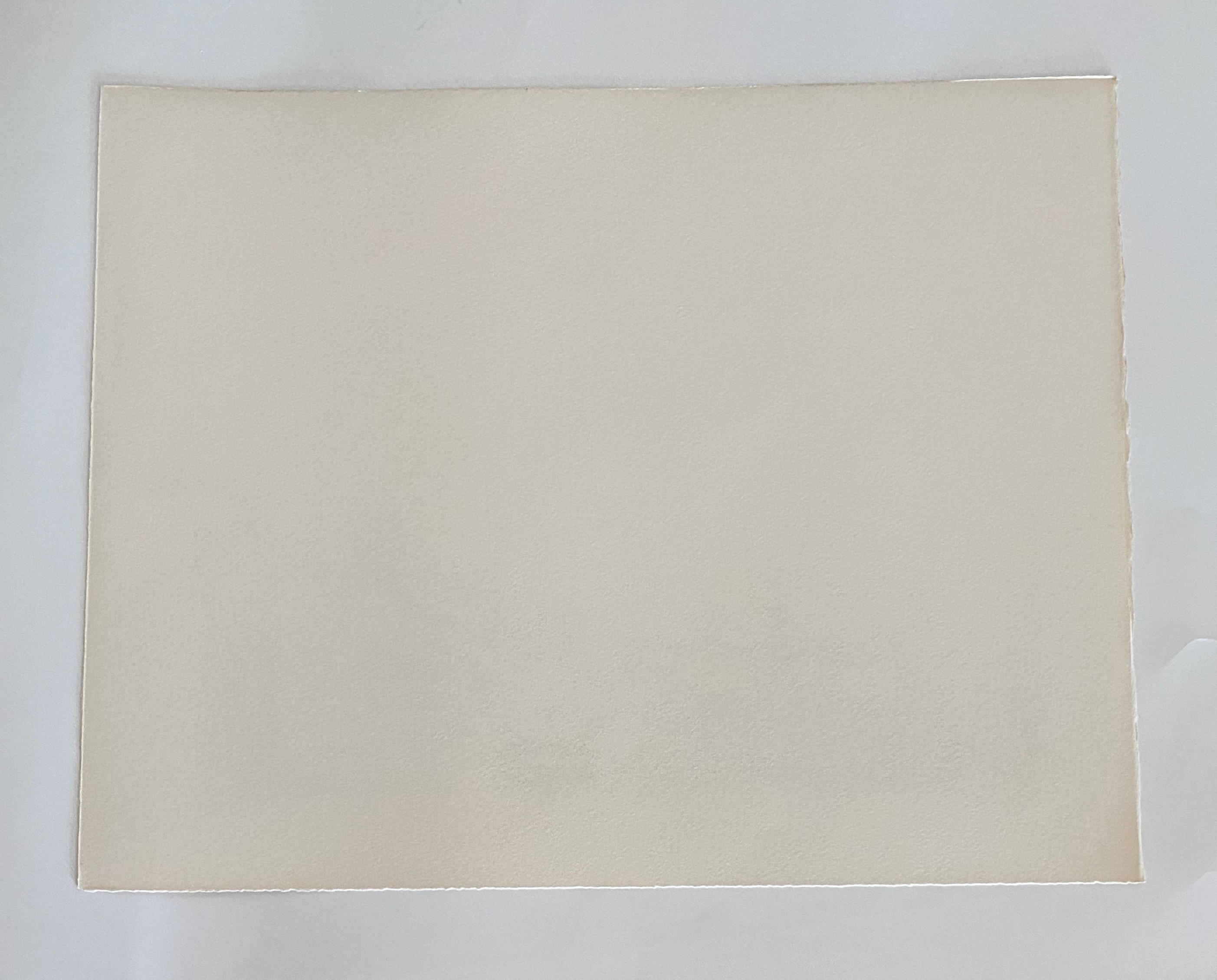 Lithographie moderniste israélienne d'Avigdor Arikha Jerusalem Landscape Bezalel School en vente 5