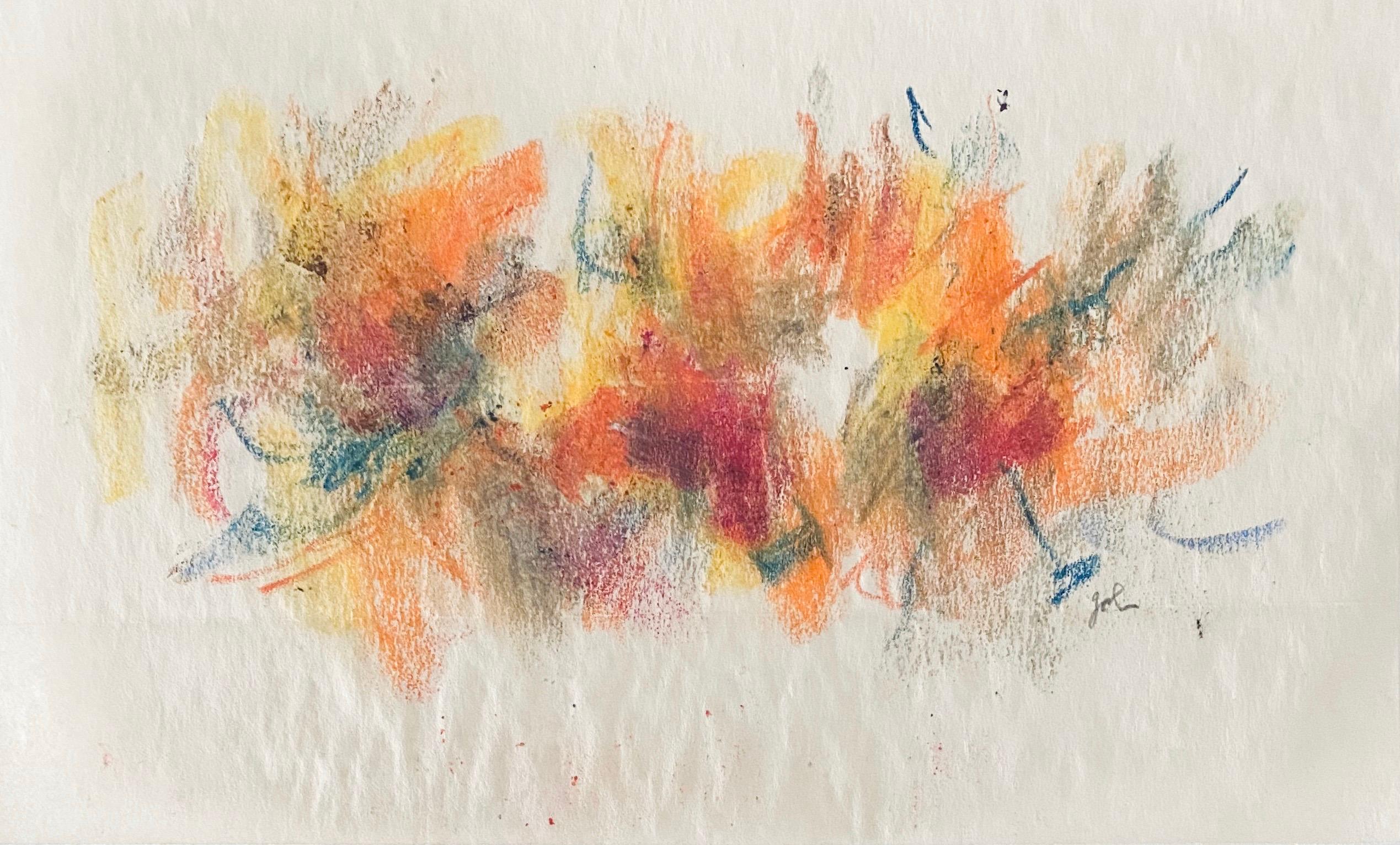 Abstract Pastel Crayon Drawing Color Abstract, Seasonal Letter John Von Wicht