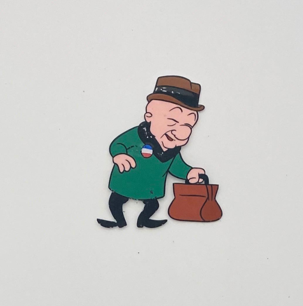 Mr. Magoo Original Vintage Animation Cel Hand Drawing Painting