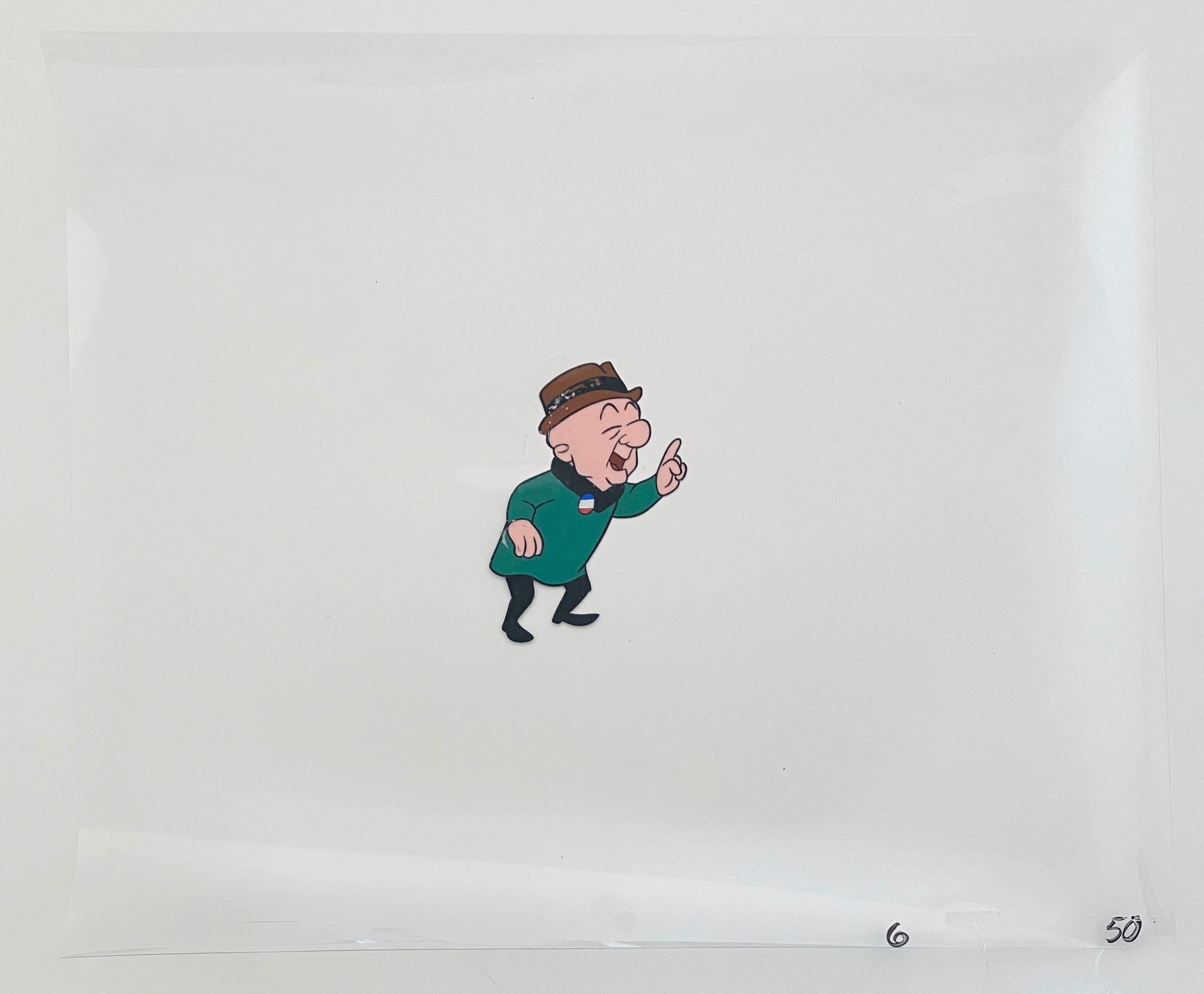 M. Magoo - Peinture originale d'animation vintage d'une Cel dessinée à la main - Pop Art Mixed Media Art par Jules Engel