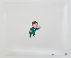 Mr. Magoo Original Vintage Animation Cel Hand Drawing Painting