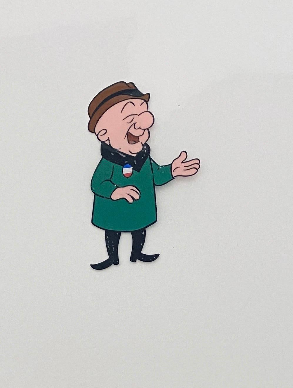 Mr. Magoo Original Vintage Animation Cel Hand Drawing Painting