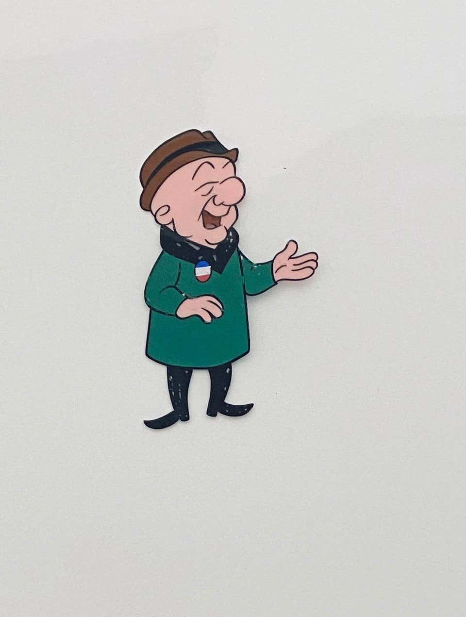 Mr. Magoo Original Vintage Animation Cel Hand Drawing Painting