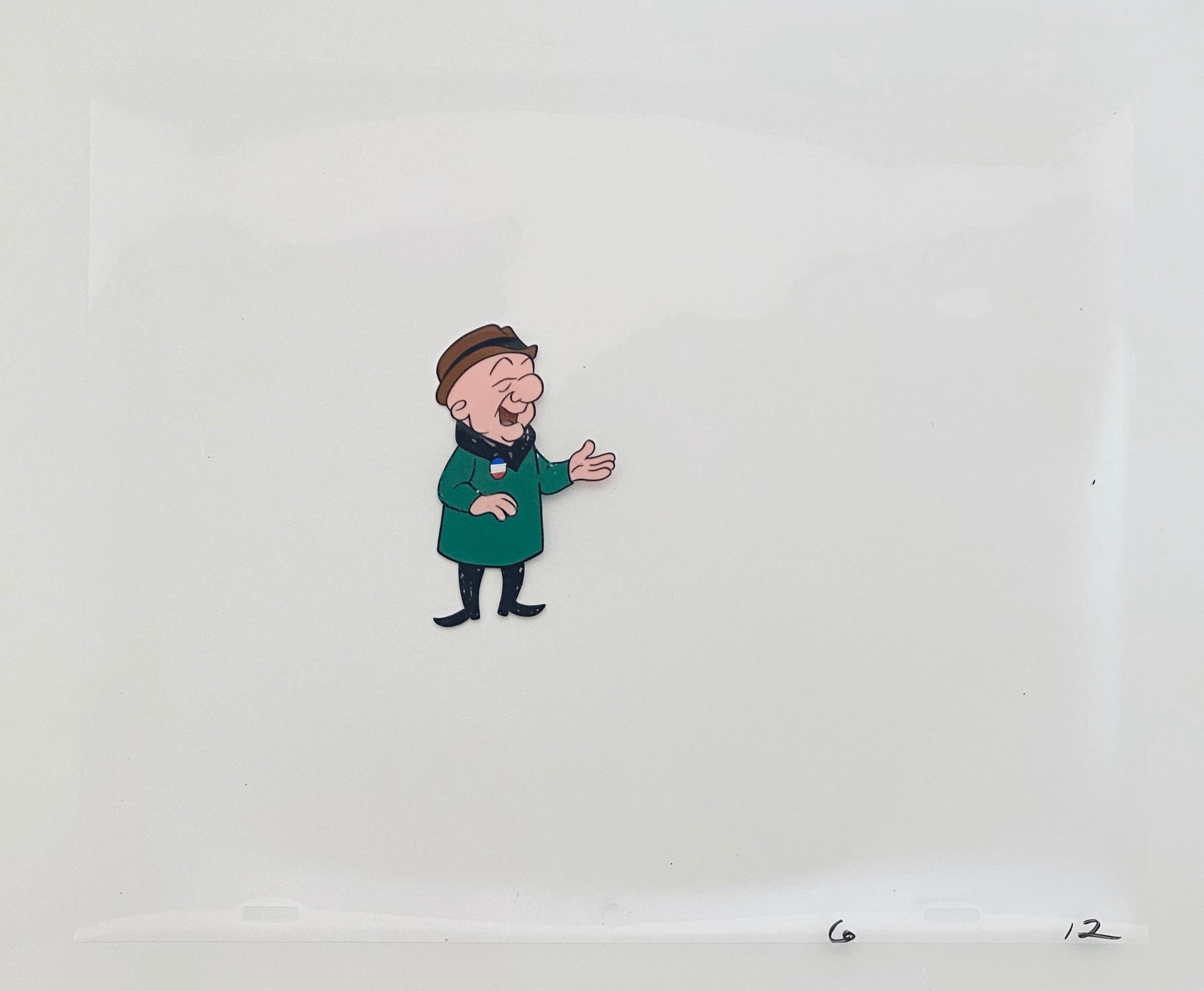 M. Magoo - Peinture originale d'animation vintage d'une Cel dessinée à la main - Pop Art Mixed Media Art par Jules Engel