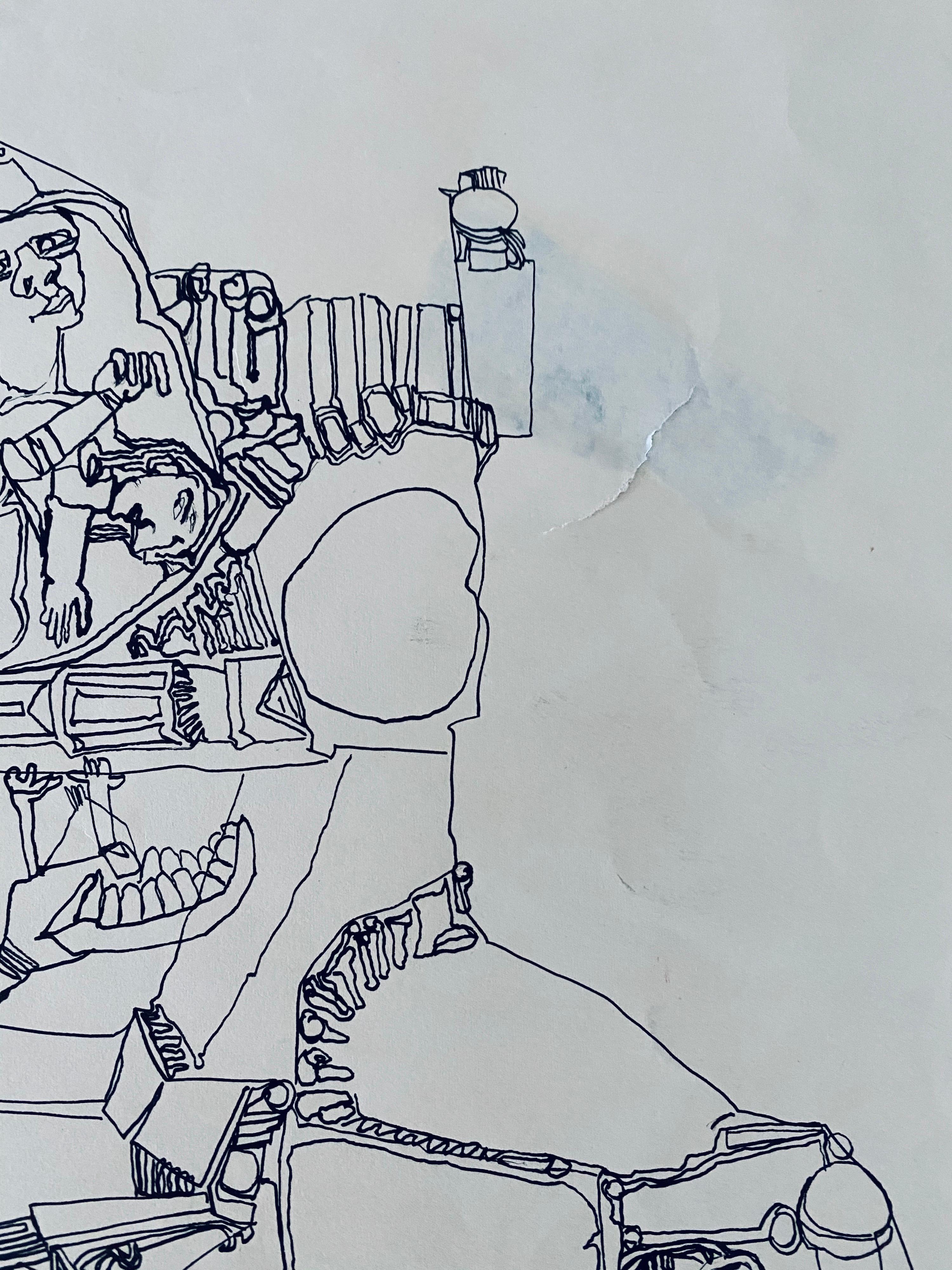 Abstract Expressionism Psychedelic Outsider Art Paul Shimon For Sale 3