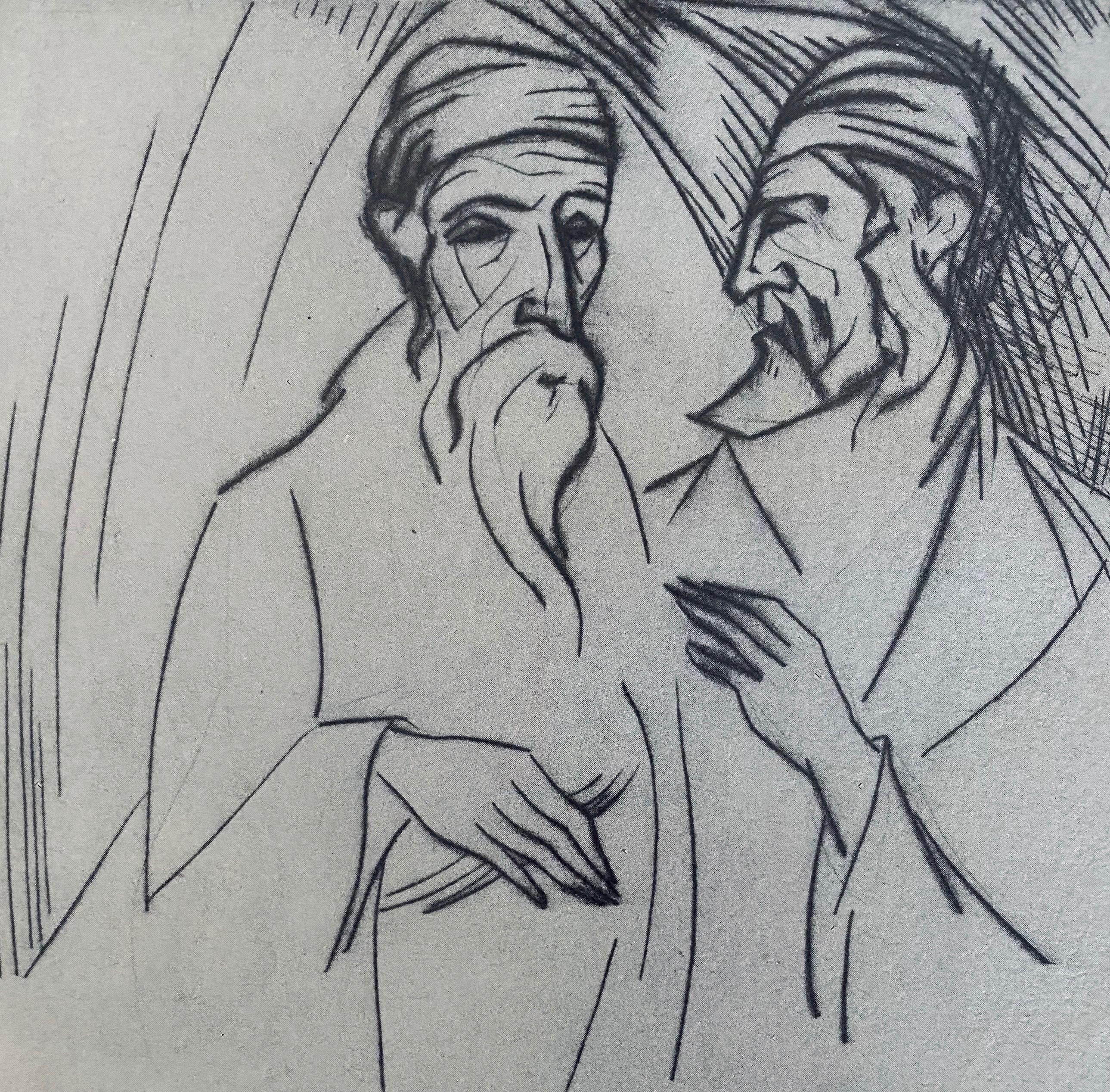 YITSKHOK LIKHTENSHTEYN (ISAAC LICHTENSTEIN) (1888-1981) (Icchok, Izrael)   è nato a  Lodz, Polonia. Inizialmente studiava alla scuola Yehuda Pen di Witebsk. Nella stessa scuola in cui il giovane Marc Chagall iniziò a dipingere i suoi shtetl ebraici,
