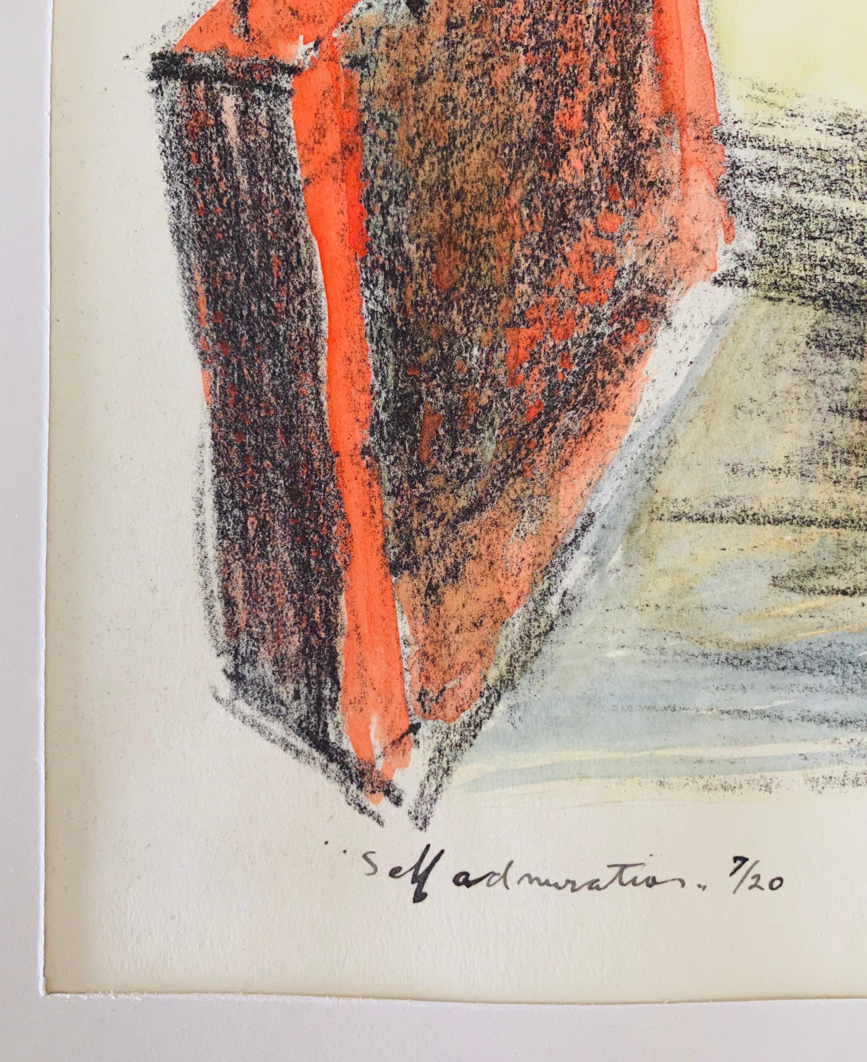 Expressionistische handsignierte Lithographie - Benjamin Kopman im Angebot 5