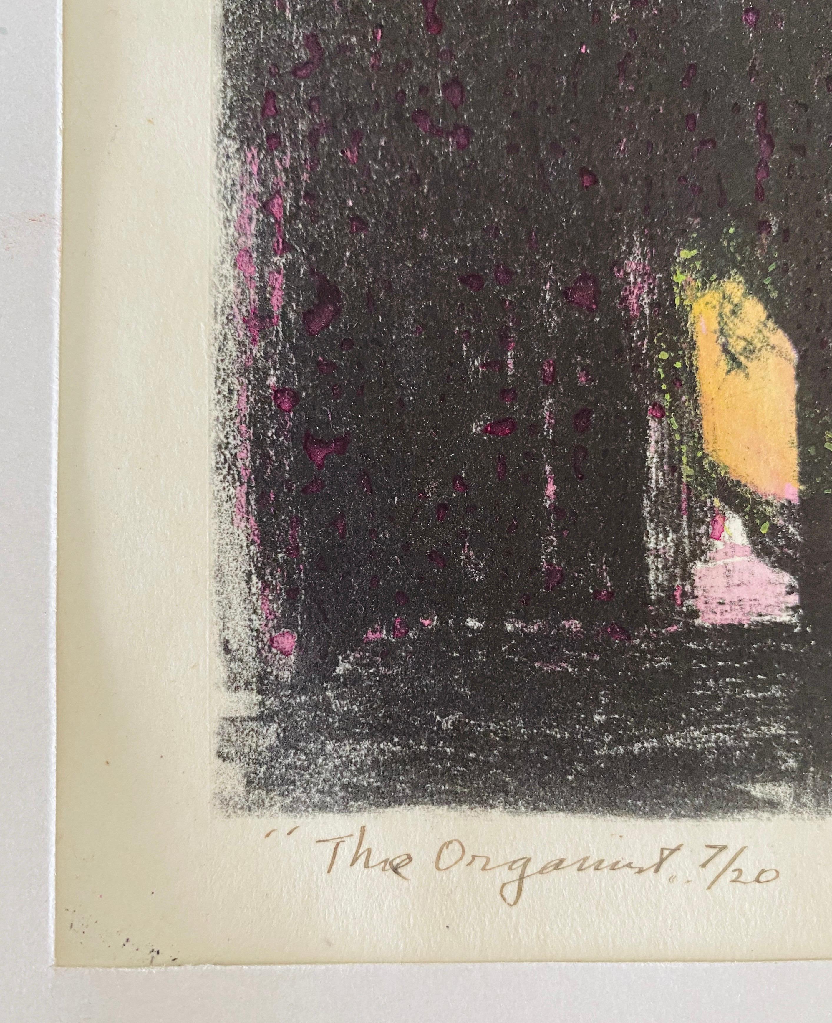 Expressionist Hand Signed Lithograph - Benjamin Kopman For Sale 5
