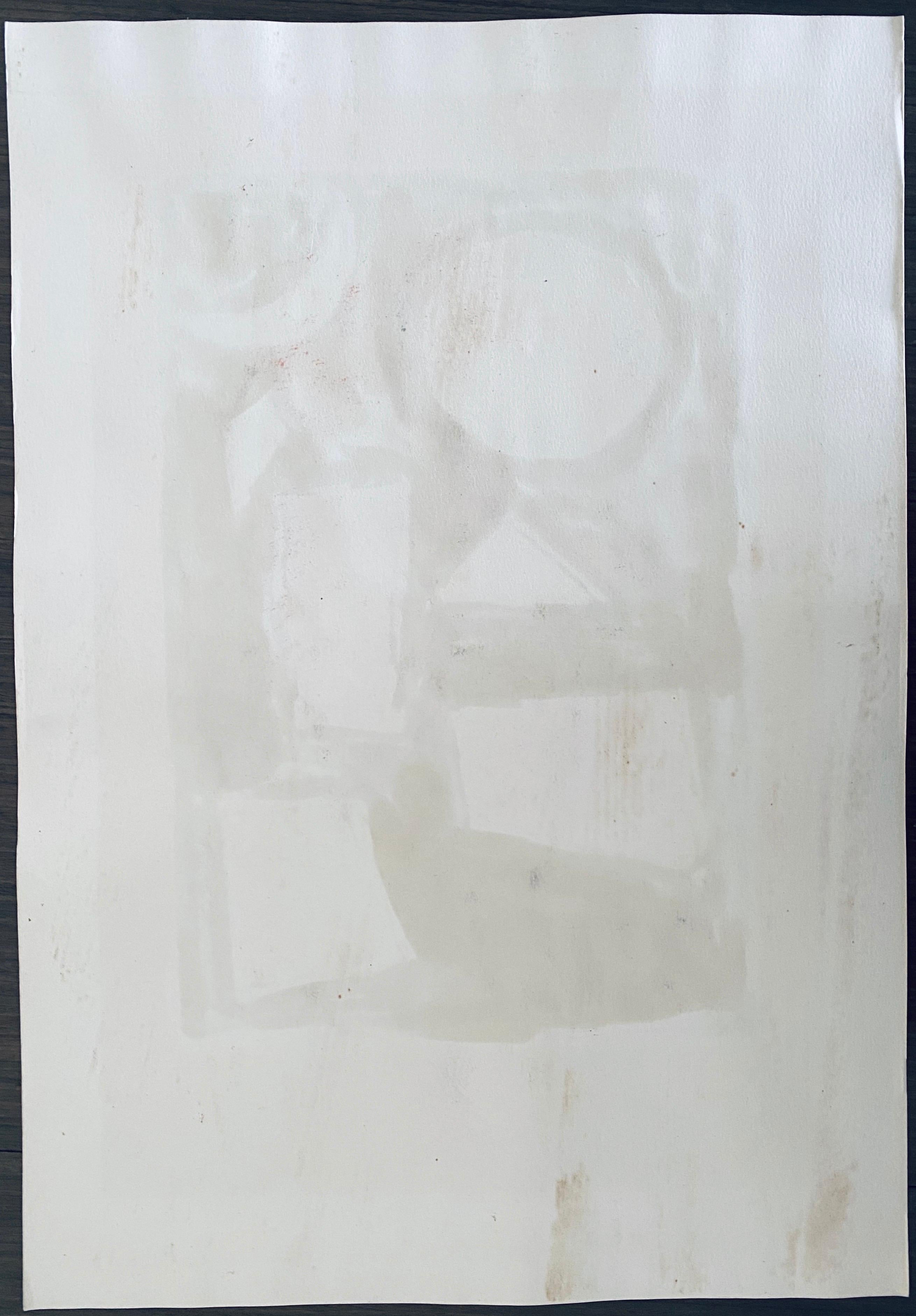 Polacco Francese Judaica Pittura ad acquerello a guazzo Originale Bauhaus Arte Yiddish in vendita 4