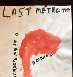 Modernist Watercolor Painting Peter Goldman American Filmmaker Neo Expressionist