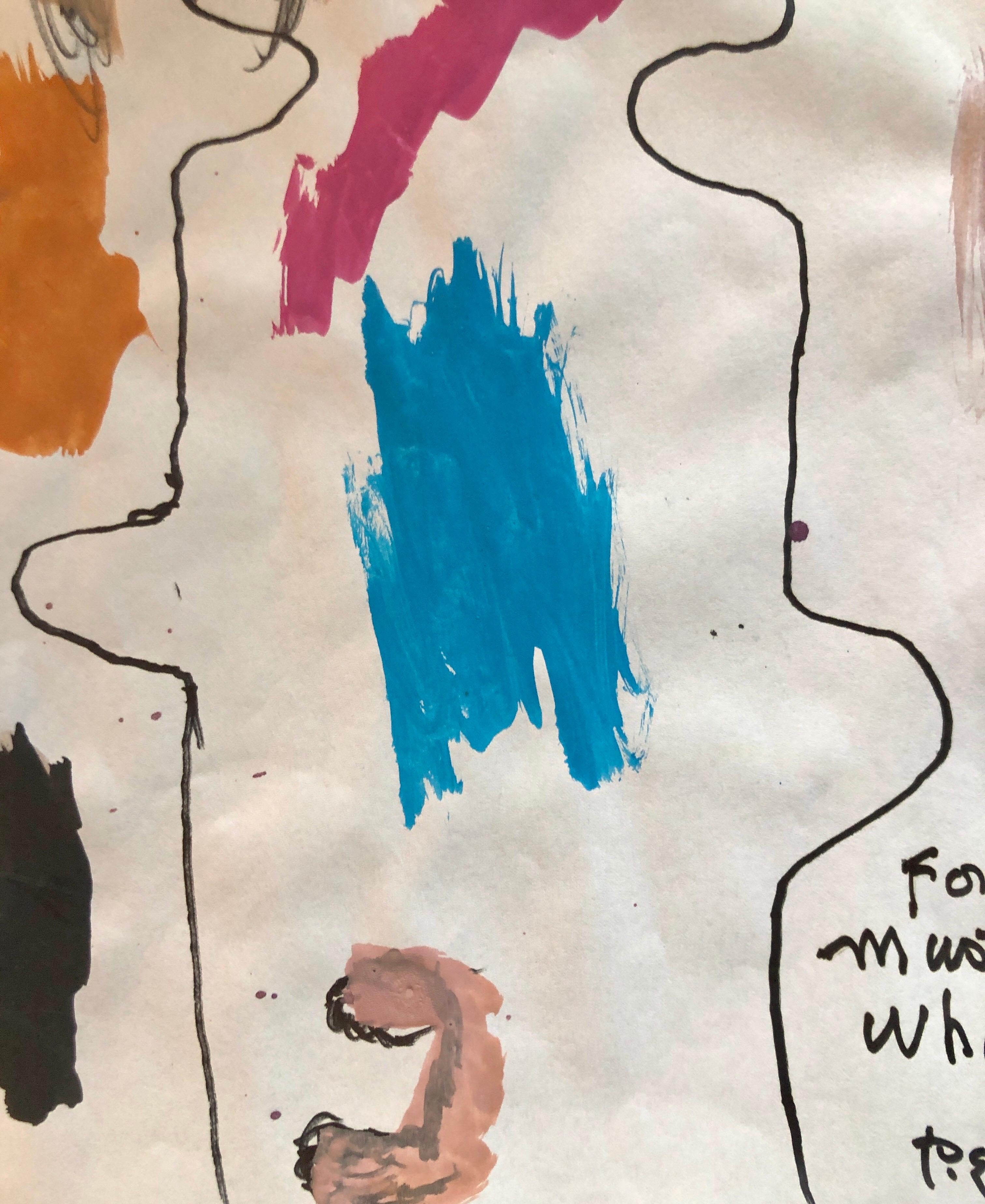 Basierend auf einem Gedicht oder Lied. Poesie-Stück
Aquarell, handsigniert von Peter Emanuel Goldman. 
Legendärer französisch-amerikanischer Auteur des Films, Diese kürzlich entstandenen Aquarelle basieren auf Überlegungen und Erinnerungen an ein