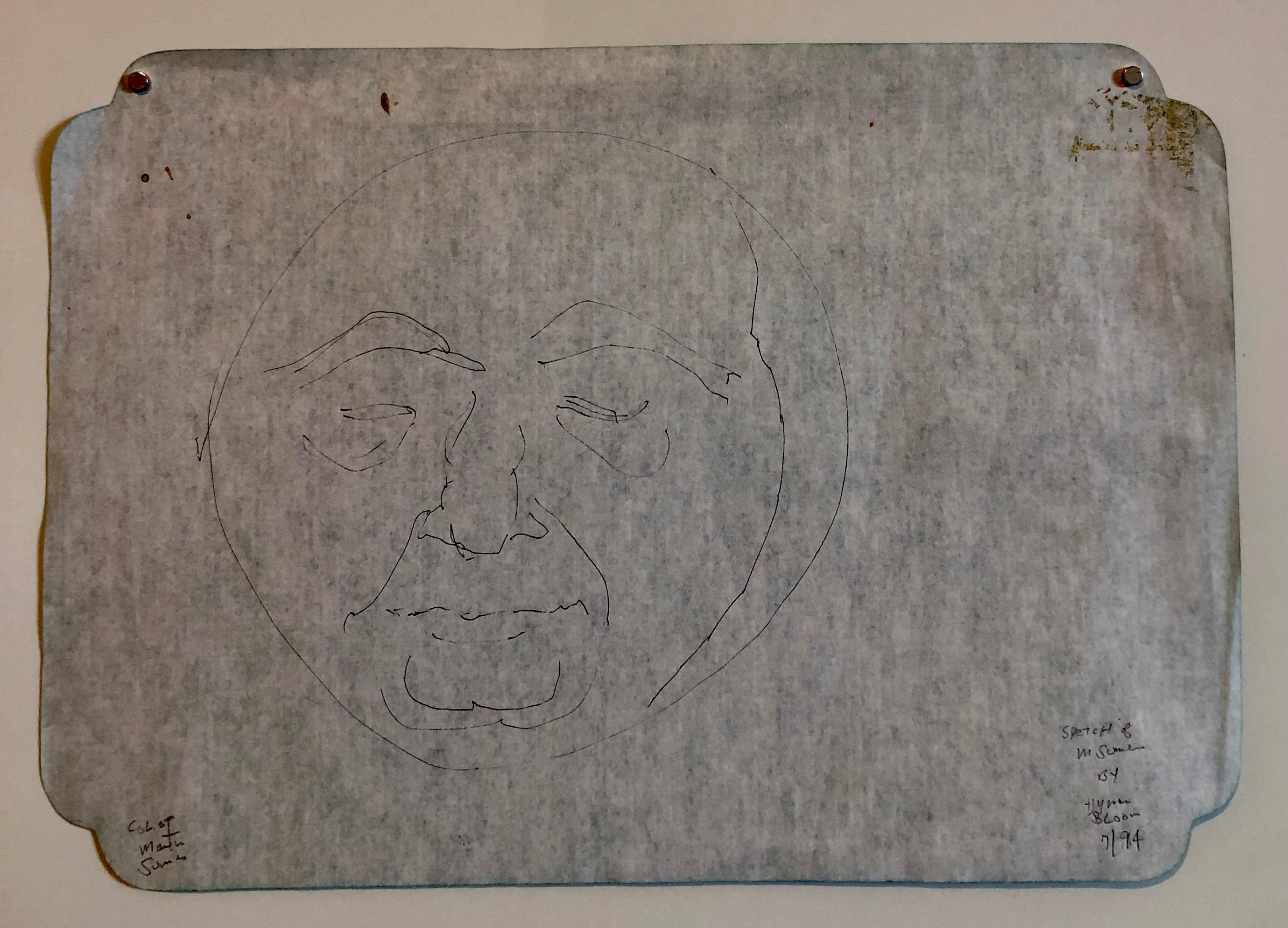 L'espressionista astratto di Boston Hyman Bloom Disegno originale a matita Martin Sumers in vendita 1