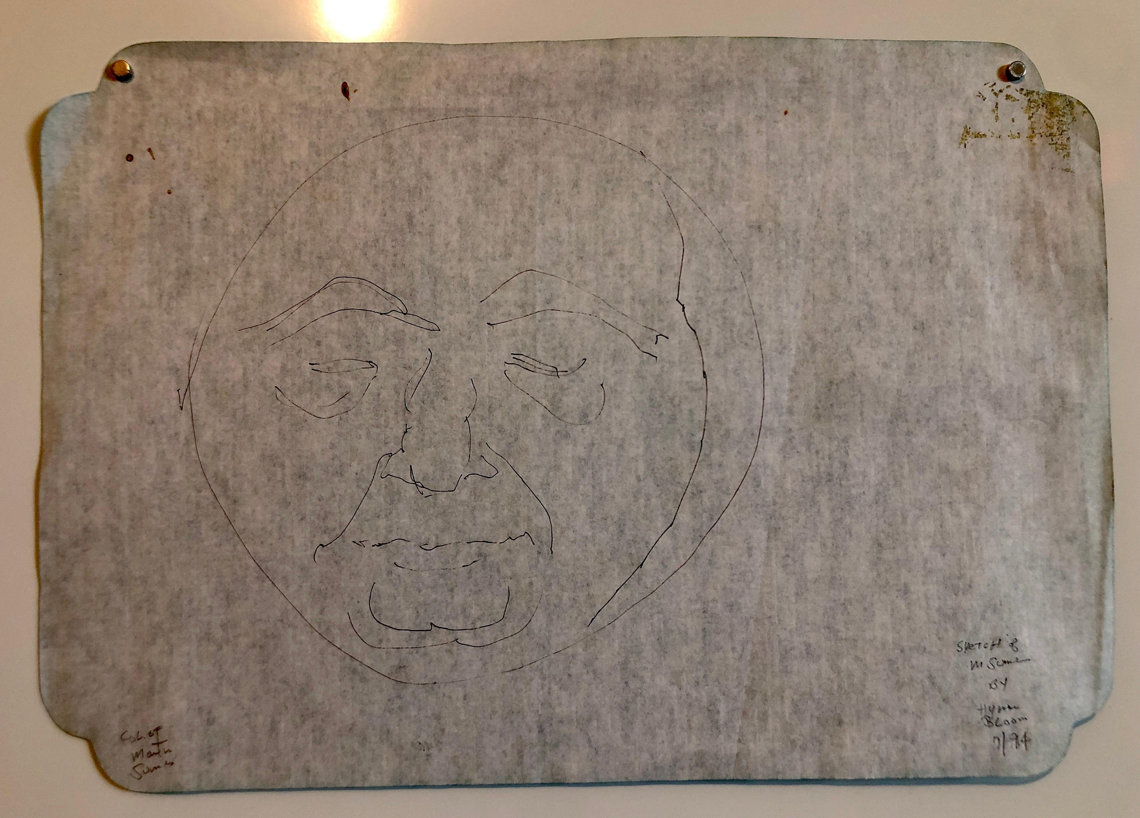 L'espressionista astratto di Boston Hyman Bloom Disegno originale a matita Martin Sumers in vendita 5