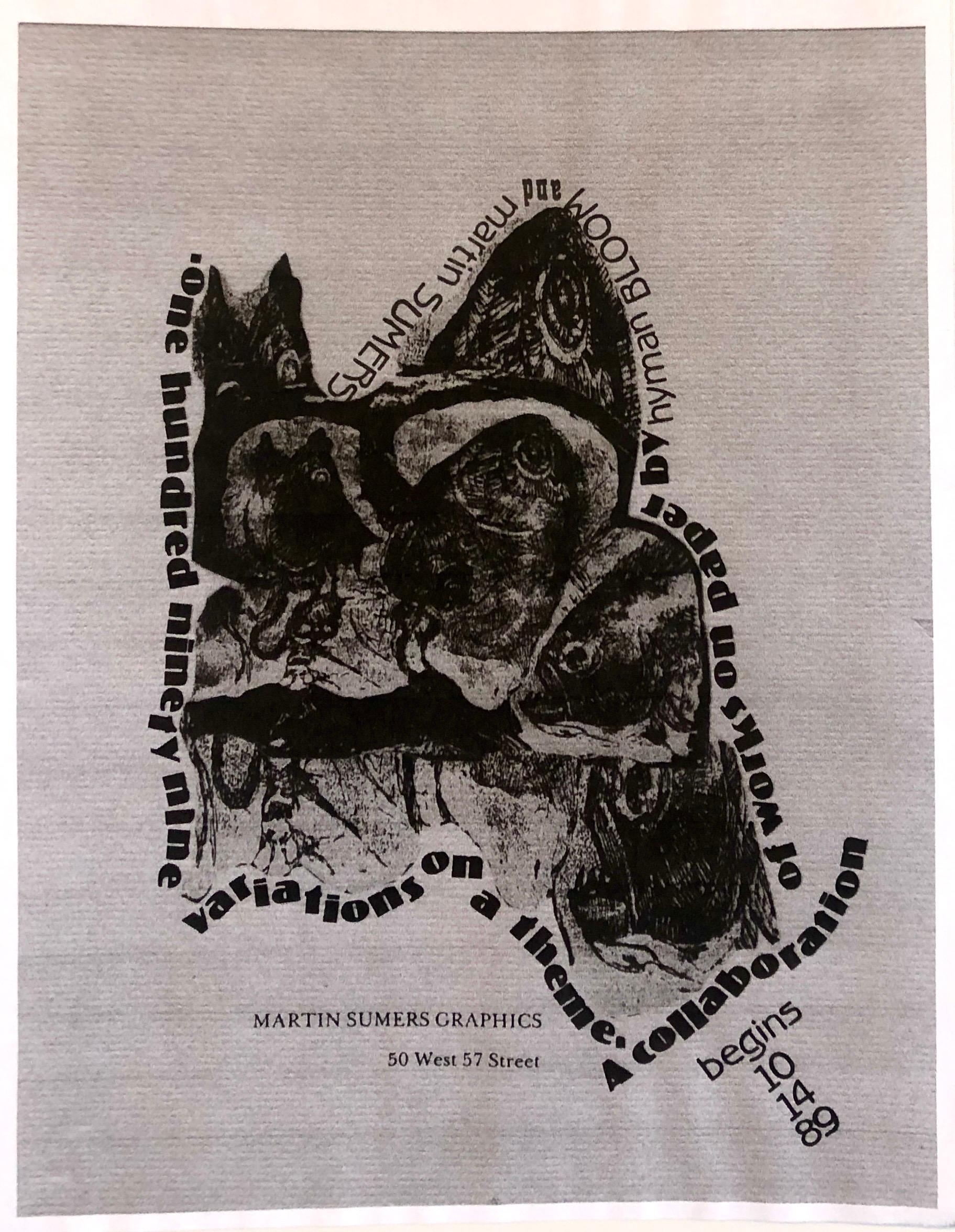 L'espressionista astratto di Boston Hyman Bloom Disegno originale a matita Martin Sumers in vendita 7