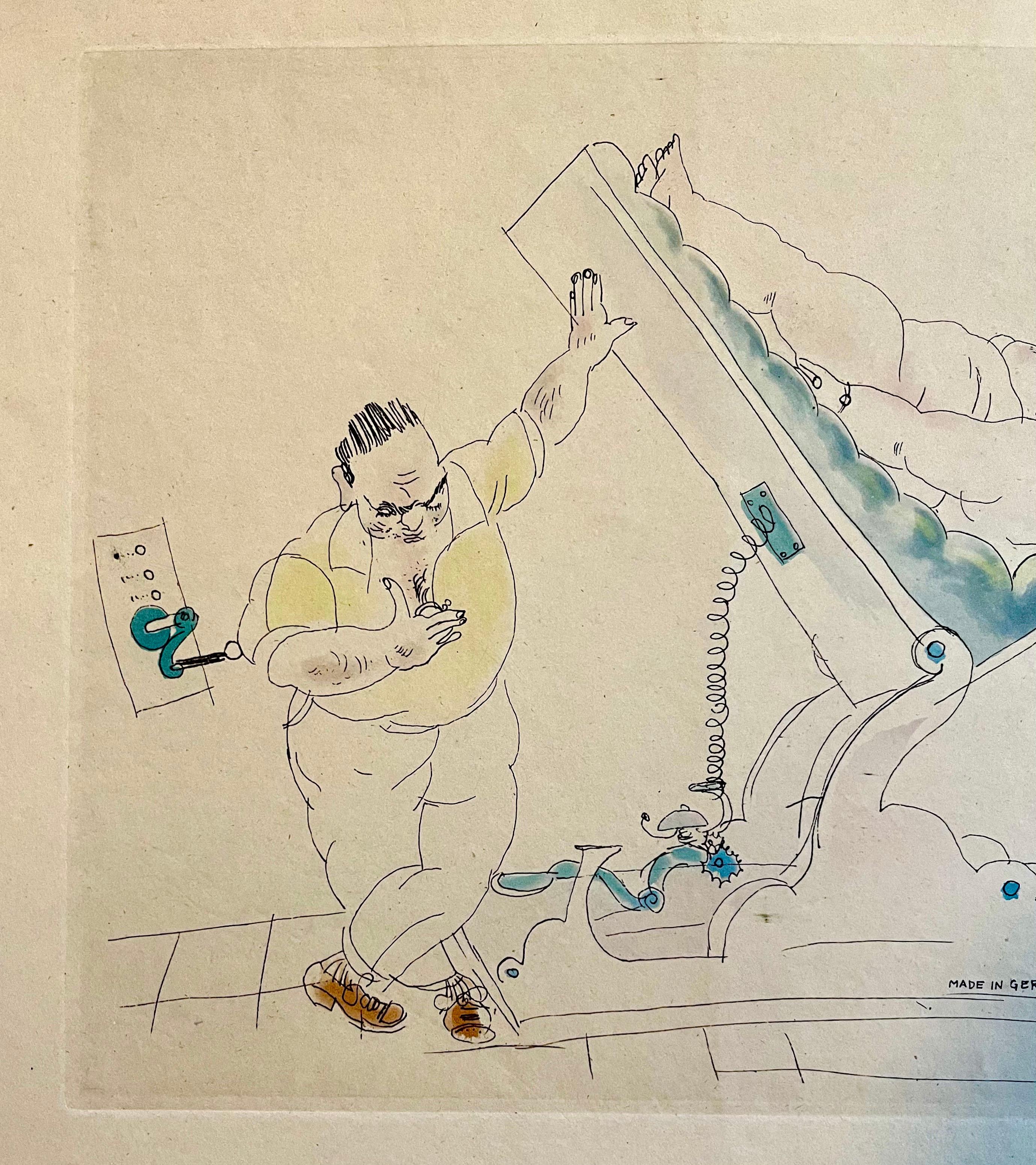 Gravure à la main, peinture à l'aquarelle Jules Pascin, signée en vente 4