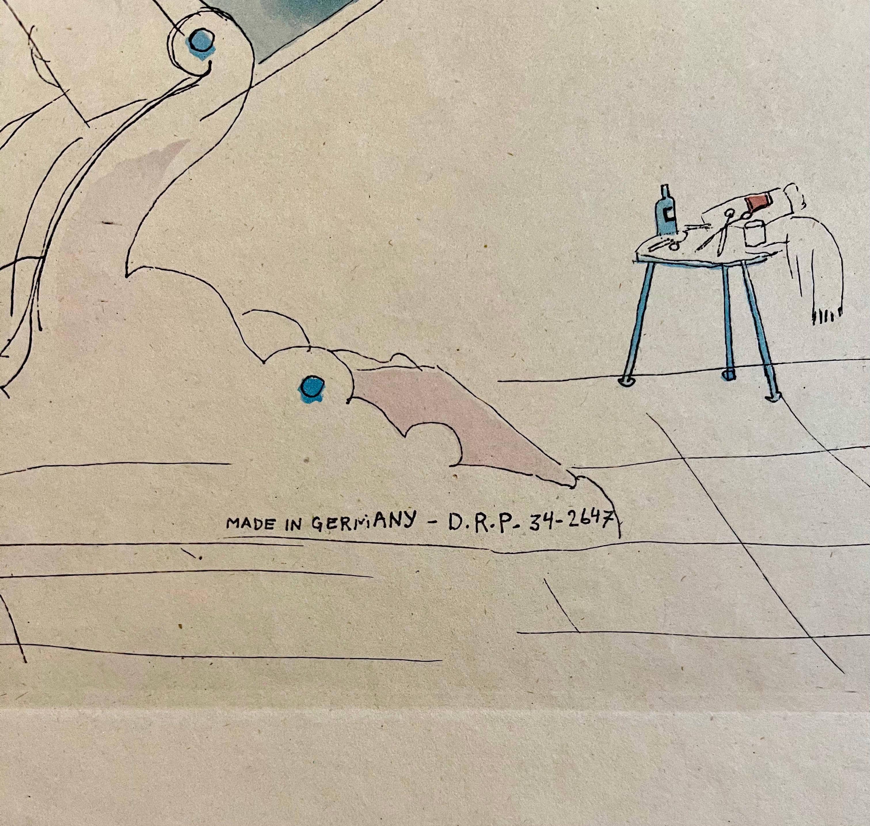 Gravure à la main, peinture à l'aquarelle Jules Pascin, signée en vente 6