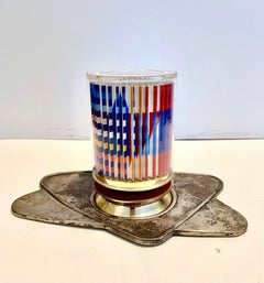 Agam Serigrafía Judaica Taza Kiddush Firmada Escultura Cinética Op Art Israelí
