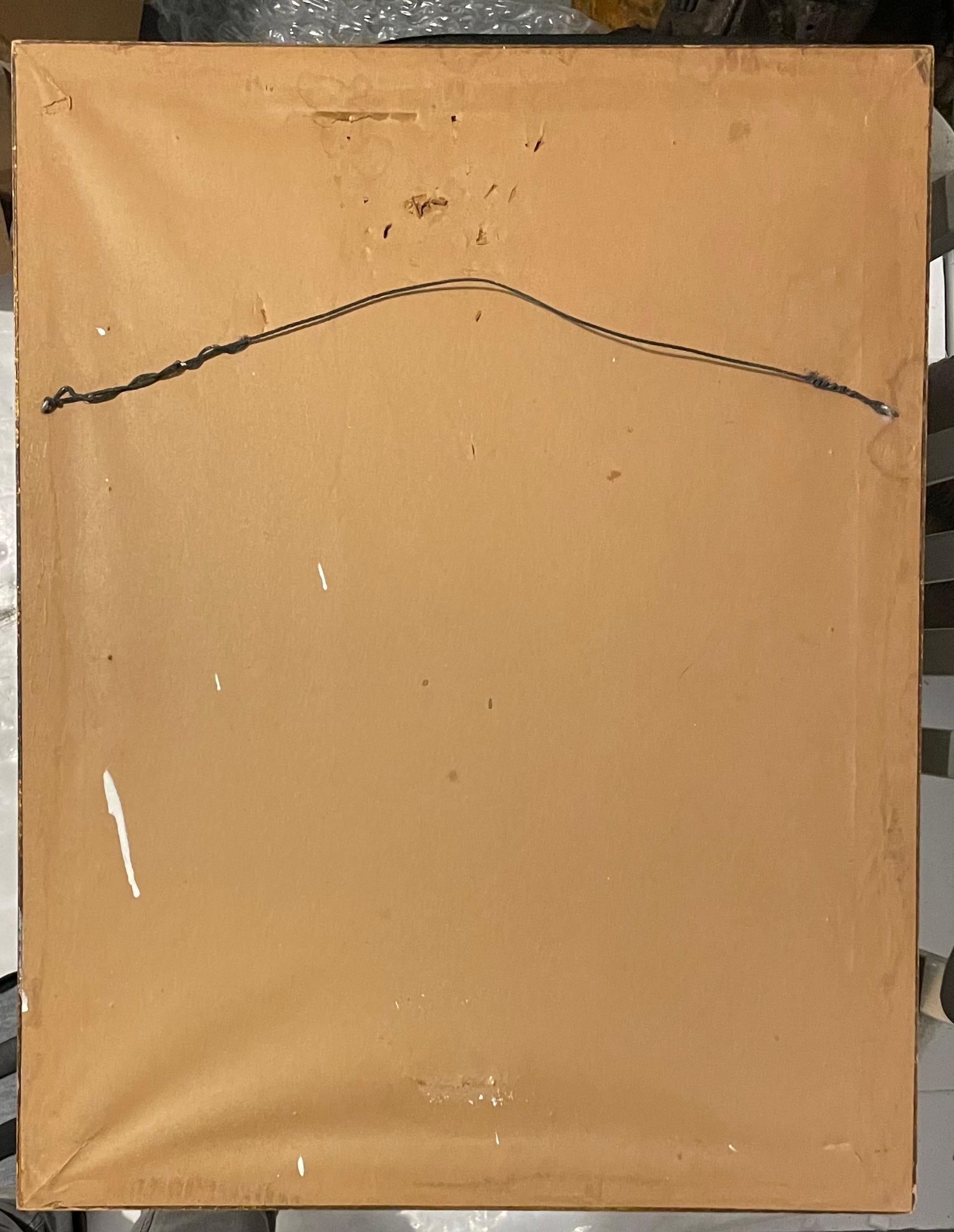 Rara pittura ad acquerello di Chaim Gross Grattacieli di Manhattan Treno NYC Artista WPA in vendita 4