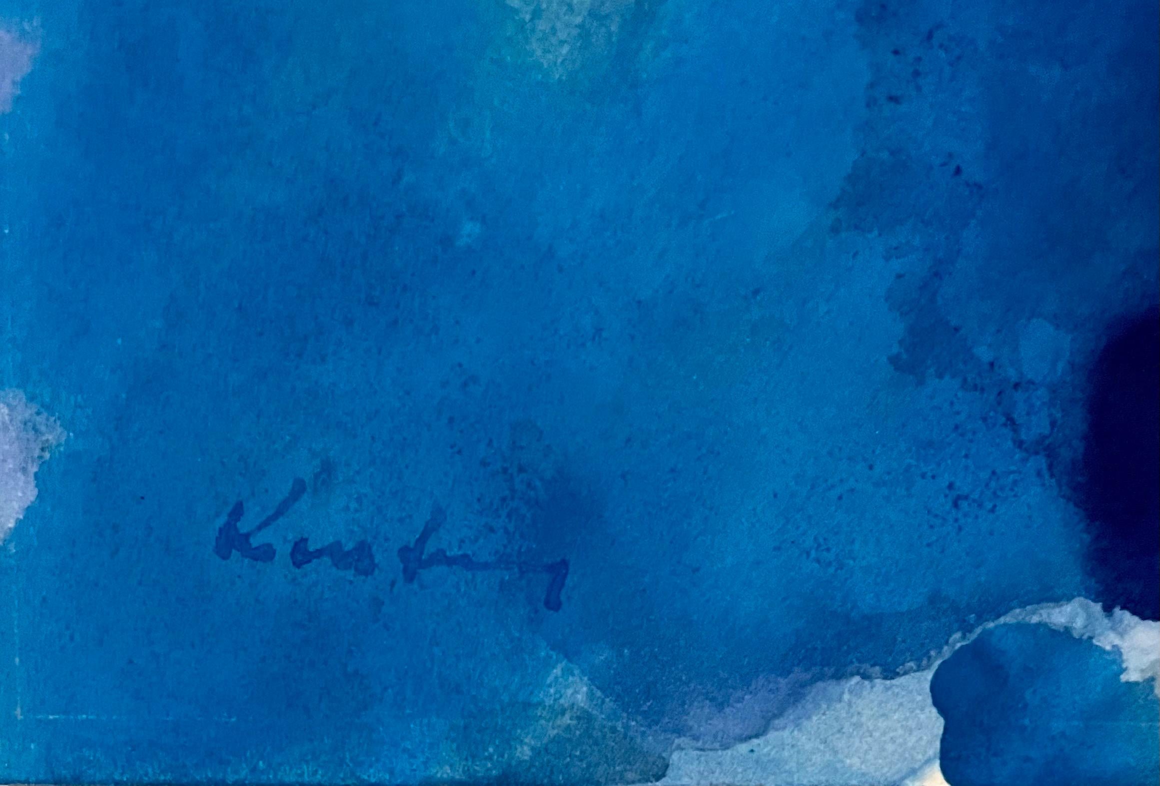 Peinture moderniste abstraite expressionniste à l'eau Bauhaus Weimar Pawel Kontny en vente 2