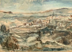 Landschaftszeichnungen und -aquarelle