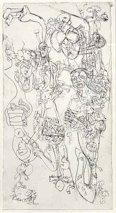 German Neo Expressionist Graphite Drawing Erwin Pfrang Nolan Eckman Gallery NYC